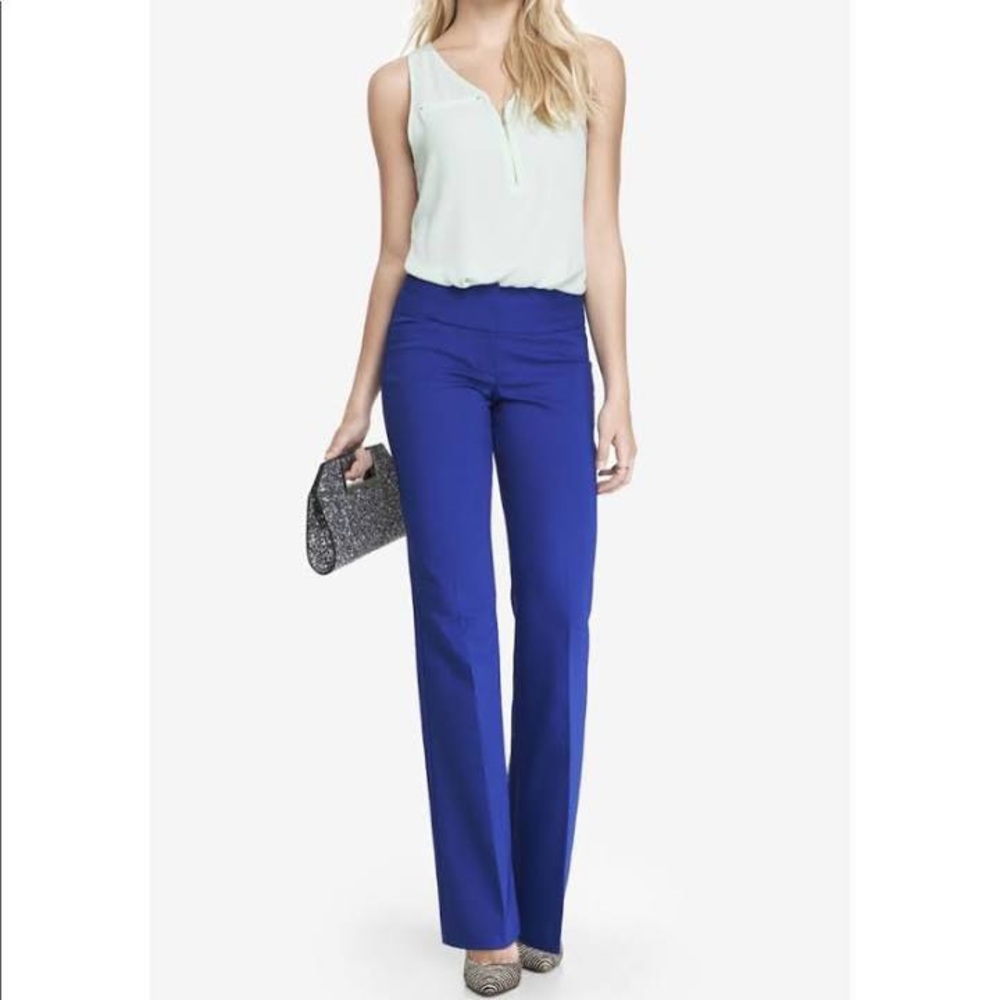 EXPRESS Cobalt Blue Editor Pant